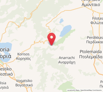 Map of Varikó, West Macedonia