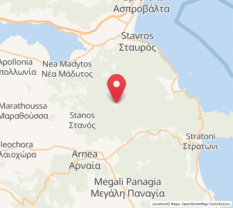 Map of Varvára, Central Macedonia