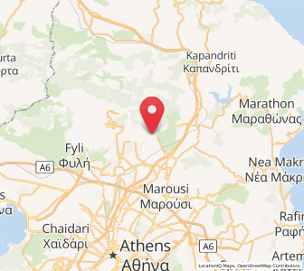 Map of Varybóbi, Attica