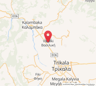 Map of Vasilikí, Thessaly