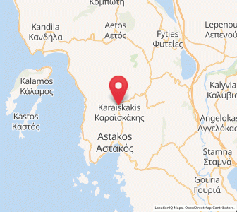 Map of Vasilópoulo, West Greece