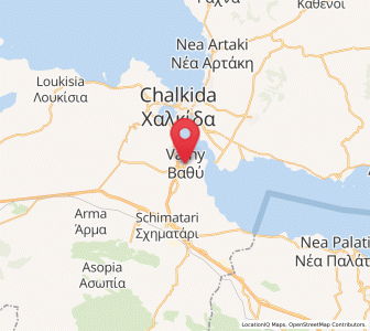 Map of Vathí, Central Greece