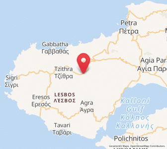Map of Vatoússa, North Aegean