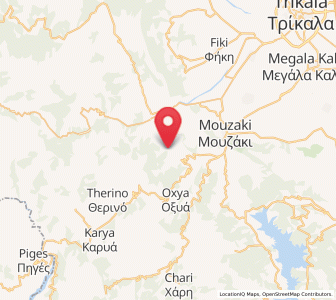 Map of Vatsouniá, Thessaly