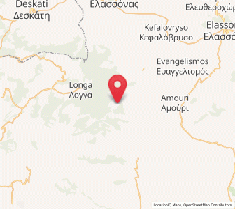 Map of Verdikoússa, Thessaly