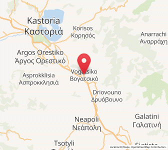 Map of Vogatsikó, West Macedonia