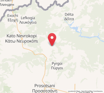Map of Vólakas, East Macedonia and Thrace