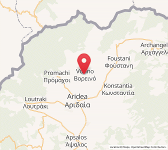 Map of Voreinó, Central Macedonia