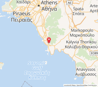 Map of Voúla, Attica