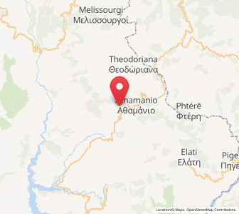 Map of Voulgaréli, Epirus
