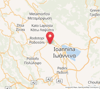 Map of Vounoplagiá, Epirus