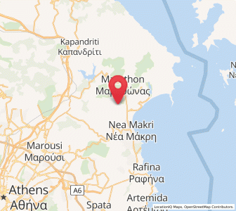 Map of Vraná, Attica