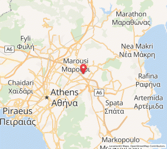 Map of Vrilissia, Attica