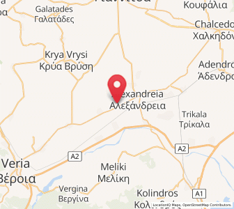 Map of Vrysáki, Central Macedonia