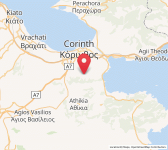 Map of Xilokériza, Peloponnese