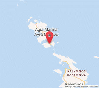 Map of Xirókampos, South Aegean