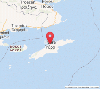 Map of Ýdra, Attica