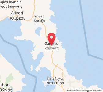 Map of Zárakes, Central Greece