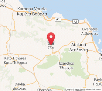 Map of Zéli, Central Greece