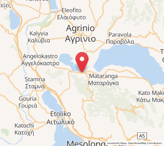 Map of Zevgarákion, West Greece