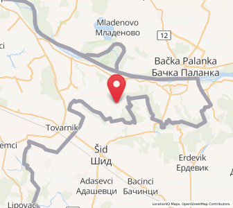 Map of Bapska, Vukovar-Sirmium