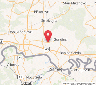 Map of Beravci, Brod-Posavina
