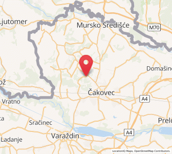 Map of Brezje, County of Međimurje