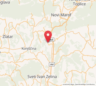 Map of Breznica, County of Varaždin