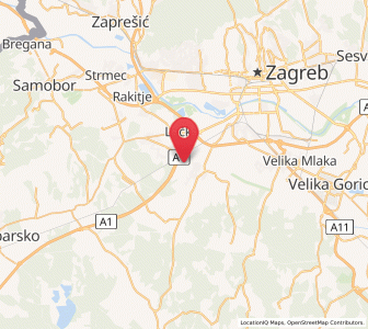Map of Demerje, City of Zagreb