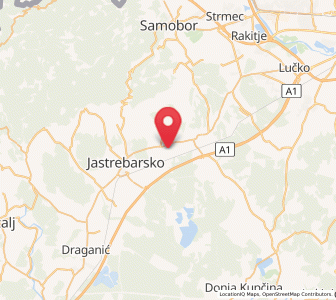 Map of Donji Desinec, County of Zagreb