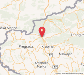 Map of Ðurmanec, County of Krapina-Zagorje