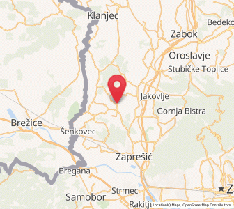 Map of Gornja Pušća, County of Zagreb