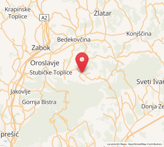 Map of Gornja Stubica, County of Krapina-Zagorje