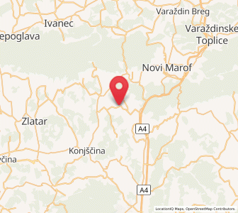 Map of Gornjaki, County of Krapina-Zagorje