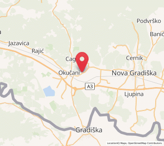 Map of Gornji Bogičevci, Brod-Posavina