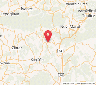 Map of Hrašćina, County of Krapina-Zagorje