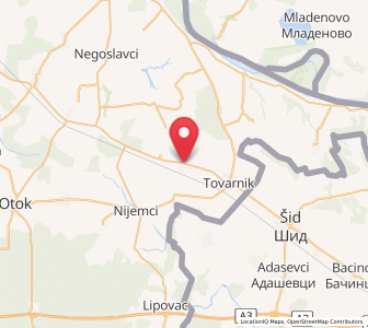 Map of Ilača, Vukovar-Sirmium