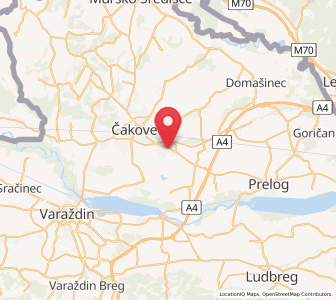 Map of Ivanovec, County of Međimurje