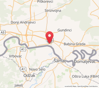 Map of Jaruge, Brod-Posavina