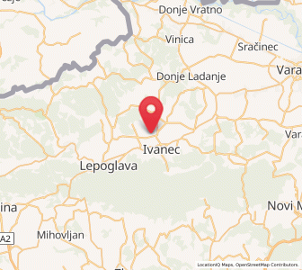 Map of Jerovec, County of Varaždin