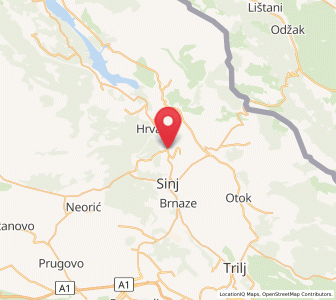 Map of Karakašica, Split-Dalmatia