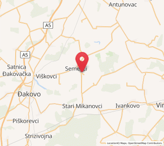 Map of Kešinci, County of Osijek-Baranja
