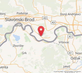 Map of Klakar, Brod-Posavina