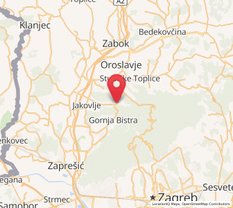 Map of Kraljev Vrh, County of Zagreb