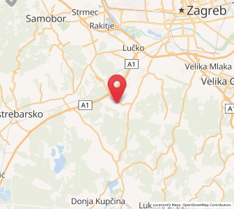 Map of Kraljevec Kupinečki, City of Zagreb