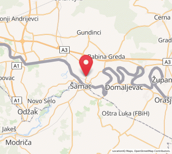 Map of Kruševica, Brod-Posavina