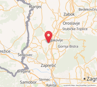 Map of Kupljenovo, County of Zagreb