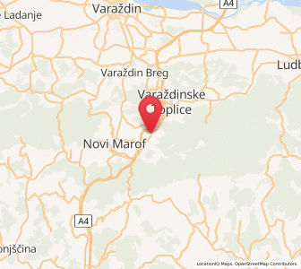 Map of Ljubešćica, County of Varaždin