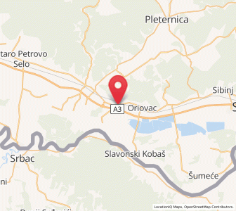 Map of Lužani, Brod-Posavina