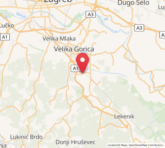 Map of Mraclin, County of Zagreb